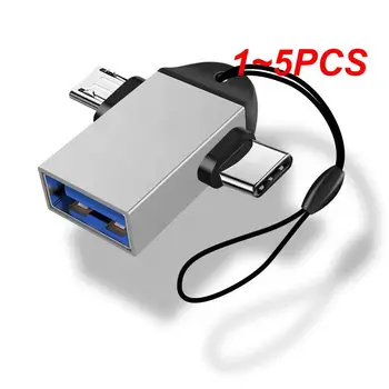 1 ~ 5ШТ в 1 OTG адаптер USB 3.0 Женски към мъжки Micro USB и USB C штекерный конвертор от алуминиева сплав в движение