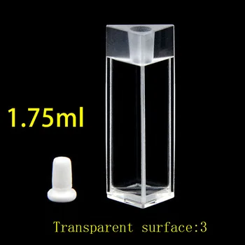 1 бр. кварцова триъгълна епруветки със запушалка капацитет от 1,75 ml, прозрачна повърхност: 3