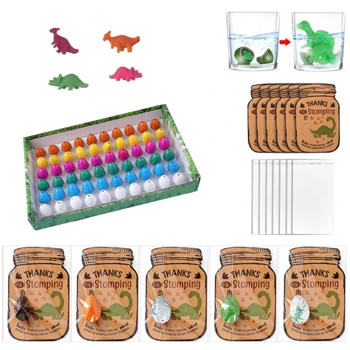 1 комплект за люпене на яйца от динозавър, вылупляющихся във водата, отглеждащи яйца от динозавър, отглеждане на животни, образователна играчка за децата, подаръци, директна доставка