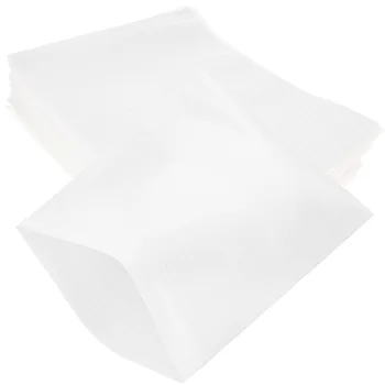 100ШТ Седалките-възглавнички за прибори, чаши, порцеланови чупливи предмети, консумативи за доставка (бял)
