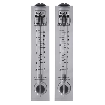 2 елемента Разходомер тип епк стойки за измерване на разхода на вода 0,5-5 GPM 2-18 LPM