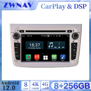 256 GB Carplay Android 12,0 екран Автомобилен Мултимедиен DVD-Плейър За Alfa Romeo GPS Navi WiFi Авто Радио Аудио Музика Стерео Главното Устройство