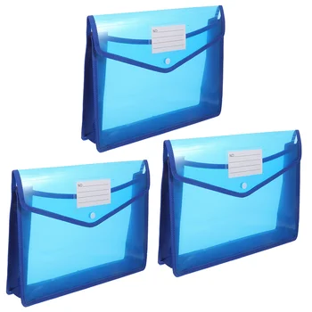 3 Бр торба за файлове във формат А4 Практични Организаторите Папка за документи, Портфейли Прозрачни папки за портмонета Училищни чанти за съхранение Чанта за носене