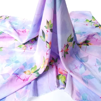 50 см * 140 см Елегантен цветен дизайн Вискозная кърпа за самостоятелно шевни Лятна рокля Чаршаф Вискозная Лоскутная тъканта Мека