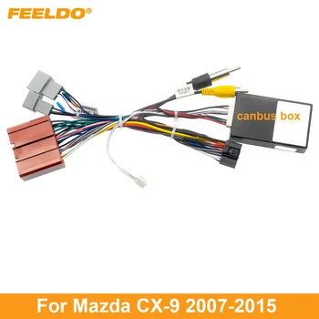 FEELDO Car Audio 16PIN CD/DVD-Плейър захранващ Адаптер Calbe С Предавателна Canbus За Mazda CX-9 07-15 Стерео Мъжки Колан Кабели
