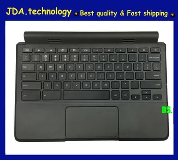 MEIARROW 95% за Нови/оригинални горен калъф с поставка за ръце за Dell Chromebook 11 3120 (P22T) на горния капак, с тачпадом US Keyboard Черен цвят