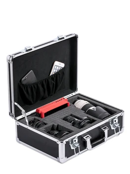 Wyj Преносим алуминиева кутия за инструменти Застрахователна скоростна кутия за файлове Обзавеждане Контейнер за инструменти