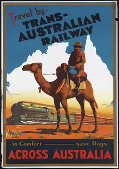 Австралийската реколта Пътна печат, Арт Плакат на платното за декор всекидневна, Домашна Стенни модел
