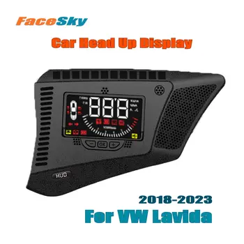 Авто централен дисплей FaceSky за Volkswagen VW Lavida Plus 2018-2023, автомобилни аксесоари, HUD, главоболие, LCD проектор на предното стъкло