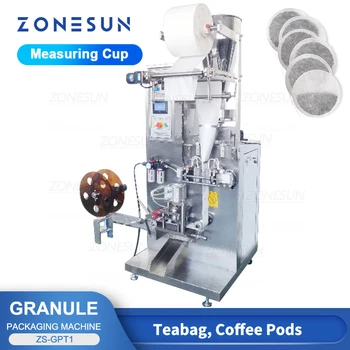 Автоматична Машина за пълнене и запечатване на Торбички ZONESUN За опаковане на Чаени листа и зърна Кафе В прахообразно ZS-GPT1