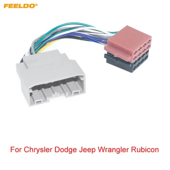 Автомобилен CD-радио FEELDO Аудио Адаптер окабеляването на ISO за Chrysler Dodge Jeep Wrangler Rubicon Auto ISO Тел за главата устройства