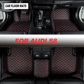 Автомобилни стелки за Audi S8 2013 2014 2015 2016 2017 2018 ~ 2023 Автоаксесоари, килими, детайли за стайлинг на автомобили по поръчка, защитни капаци