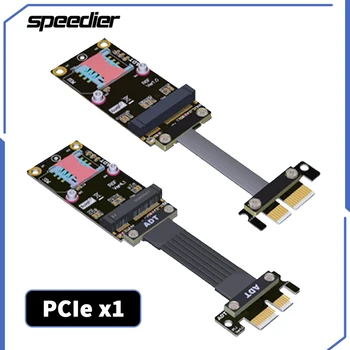 Адаптер ADT Странично PCI Express 4.0 X1 за mPCIe mini PCI-E (миникарта) удължителен кабел-адаптер PCI-E 1x PCIe 3.0 R16SF R16JF4.0