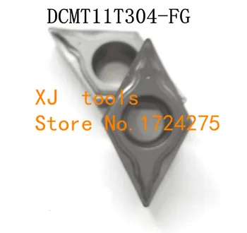 Безплатна доставка, 10ШТ керамично острие, металокерамични поставяне nc DCMT11T304-FG, обработка и висока степен на завършеност, поставяне на SDJCR