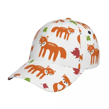 Бейзболна шапка, шапка в стил хип-хоп, Есенни шапки от Слънцето с лисици ръка и листа за възрастни, Мъжки Дамски шапка
