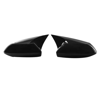 Блясък-черни Детайли облицовки, капаци огледала за обратно виждане от Бичи рога за Toyota Corolla 2019-2023