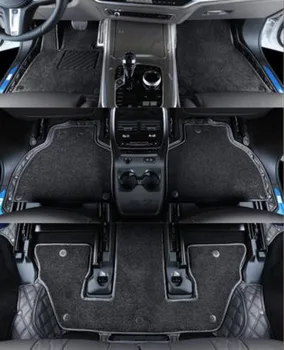 Високо качество! Обичай специални автомобилни постелки за Skoda Kodiaq 7 seats 2022 водоустойчив двуслойни килими за Kodiaq 2021-2016