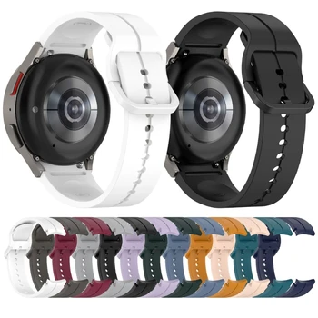 Въжета за часа Galaxy Watch 6/4 Watch 5 Pro Watch 3 41 мм, женски, мъжки, женски, Меки силиконови гривни, взаимозаменяеми каишка