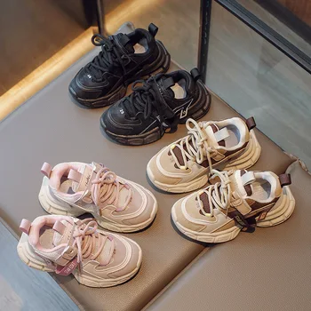 Детски обувки Есен 2023, нови гуменки за момчета, леки модерни ежедневни обувки за момичета