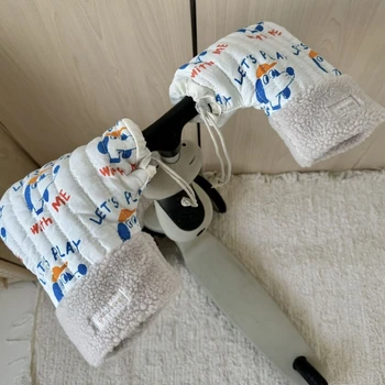 Детски ръкавици за скутери от 3 до 12 години за ежедневни зимни топли Варежек, Регулируеми Белезници