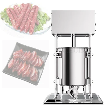 Електрическа Вертикална Машина за Пълнене на Колбаси Stuffer Meat Maker от Неръждаема Стомана за Домашно Производство с Търговска цел на Хот-Дог Bratwurst