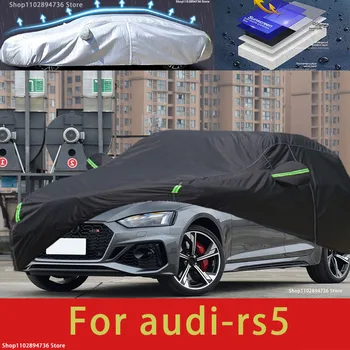 За Audi rs5 е подходяща външна защита, пълни с автомобил сеат, снежната покривка, козирка, Прахоустойчив, Водоустойчив Външен черно automobile калъф