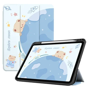 За iPad Mini 6 за Носене Защитен Калъф за iPad 11 10,2 Pro 2020 2021 2019 9,7 2018 Air 5 4 3 Air5 Mini6 Mini5 Smart Case Funda