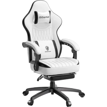 Игралното кресло от дишаща кожа, геймерское стол с пружинна възглавница, ергономичен компютърен стол с масаж лумбална опора