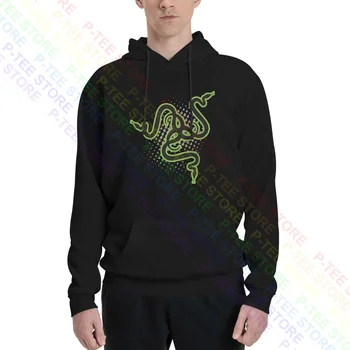 Игри логото на Razer Inc Три Зелени змии, блузи с качулка, качулки, най-добре продаваната Поп Daily Splicing