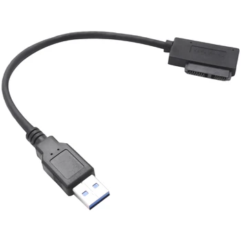 Кабел-адаптер оптично устройство USB 3.0 - 7 + 6 13Pin Slimline SATA за лаптоп CD/DVD ROM