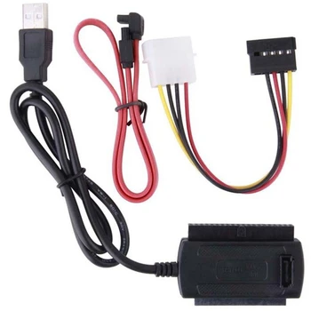 Кабел-конвертор за SATA/PATA/IDE-устройство към USB 2.0 адаптер за 2,5/3,5-инчов твърд диск