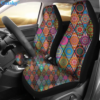 Калъфи за автомобилни седалки с принтом в етнически стил, мандала, китайски дракон на фона на няколко цветови варианта