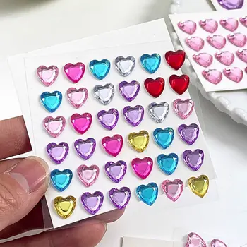 Канцеларски материали За детска Scrapbooking 3D Стикер с кристали и диаманти САМ Детски играчки Love Heart Кристал Bling Декоративна стикер