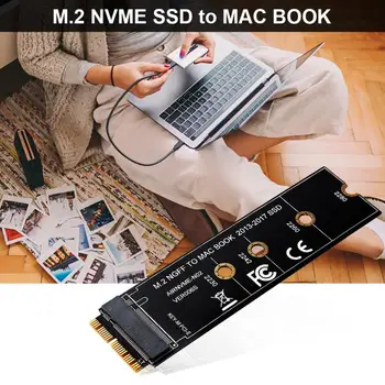 Карта адаптер за Преобразуване на NVME SSD за MacBook Air Retina 2013-2017 NGFF AHCI SSD Актуализиран Комплект за A1465 A1466 A1398 A1502