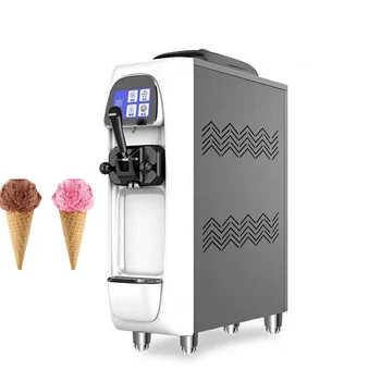 Малка Настолна Машина за производство на Мек Сладолед с Един Вкус, Многофункционална Машина За производство на Замразено Кисело мляко
