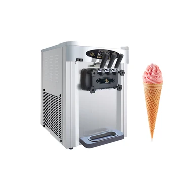 Машина за приготвяне на мек сладолед със смесен вкус, тенис на тезгяха за сладолед, машини за плодов сладолед