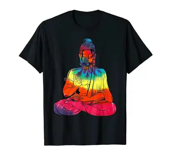Медитиращият Буда, Розова боя за равенство, Скъпа Уникална подарък тениска, Мъжки памучен тениска, Тениски, потници Harajuku, Градинска облекло Оверсайз