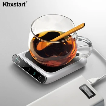 Нагревател чаши USB Зареждане 5 В Електрически Нагревател чаши за чай Нагревател чаши Офис Аксесоари Запазват Напитка топло