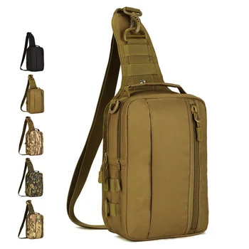 Найлон За мъже 1000D, 4 вида употреба, Нагрудная чанта, малка раница, раница за пътуване, камуфлаж, всеки ден на Военни чанти, Прашка, раницата, раницата