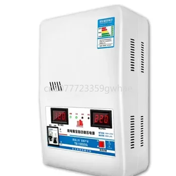 Напълно автоматичен домакински высокомощный регулатор на напрежение 220 В 15 кВт, низковольтный регулатор на напрежение на климатика от чиста мед