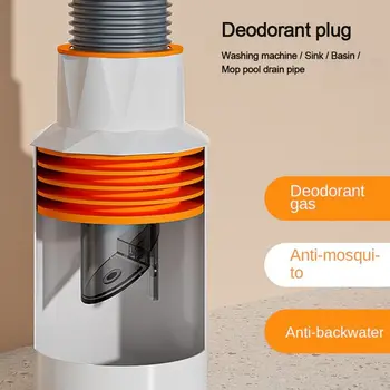 НОВА капачка за водопроводна тръба Еднопосочен клапан Със защита от миризмата на О-пръстен за канализационна тръба Защита от насекоми Сливная капак за тоалетна мивка