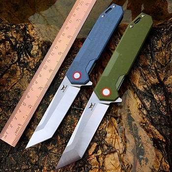Нож Watchman Knife W114 със сгъваем нож, ножове D2, Флипер, ловни ножове за оцеляване, тактически инструмент за къмпинг, влакнести дръжки