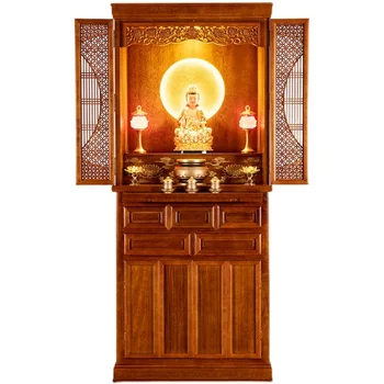 Олтар в шкаф за дрехи ZL Олтара в стила на китайското светилището на Олтара на Бога на богатството на Бодхисатва