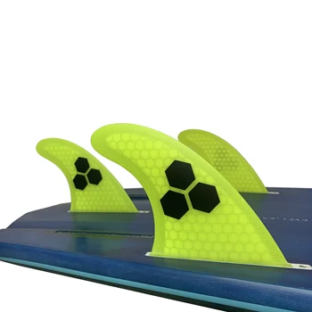 Перки за дъски за сърф Performance Honeycomb с с едно выступом от фибростъкло за дъски за сърф G5 Surf Fin Далавераджия (3 броя /комплект)