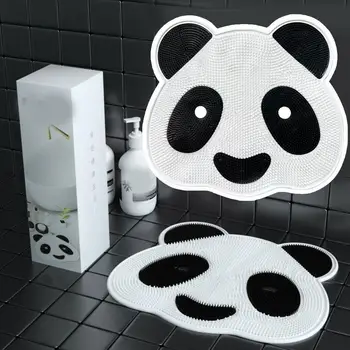 Подложки за къпане и измиване на тялото под формата на сладка панда, Нескользящие Изсмукване на силиконови облицовки за измиване на краката, за баня, за дома, хотела Y0Y7
