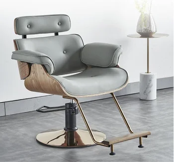 Специализирани фризьорски столове за салони висок клас, многофункционален вдигане на въртящи се столове, тоалетни столове
