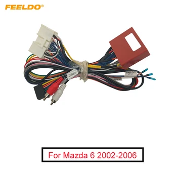 Теглене на кабели аудиомагнитолы автомобилни FEELDO за Mazda 6 2002-2006 Година Инсталиране на вторичния пазар радио 16pin CD/DVD стерео адаптер за кабели