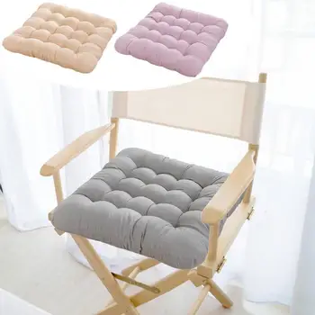 Украса на дома, однотонная възглавница за седалка, под формата на бисквитка, дебели възглавници за пердежа, Удобни възглавници за дома, заведения за хранене столове