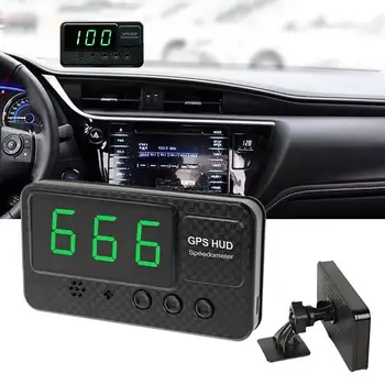 Универсален автомобилен Цифров централен дисплей GPS-аларма за превишена скорост Скоростомер, Километраж