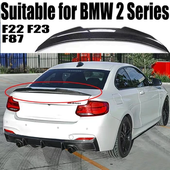 Устна Спойлер, Задната Броня от Въглеродни Влакна MP M4 PSM Стил Покрив на Багажника Крило на Опашката за BMW 2 Series F22 F23 F87 2014-2021 Черен Гланц